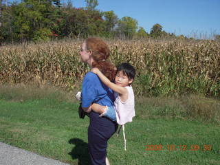 407 6nc. Norristown farm park - Betsy carrying Cecelia